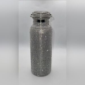 Tomo Crystal Rhinestone Silver Sky Water Bottle 25oz